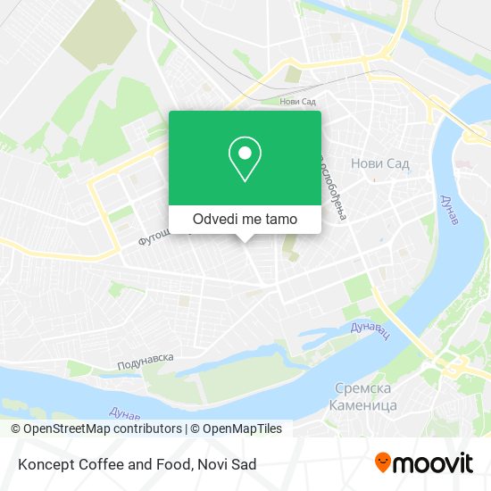 Koncept Coffee and Food mapa