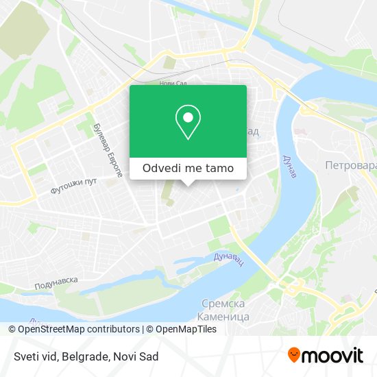 Sveti vid, Belgrade mapa