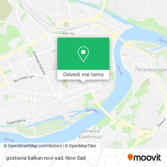 gostiona balkan novi sad mapa