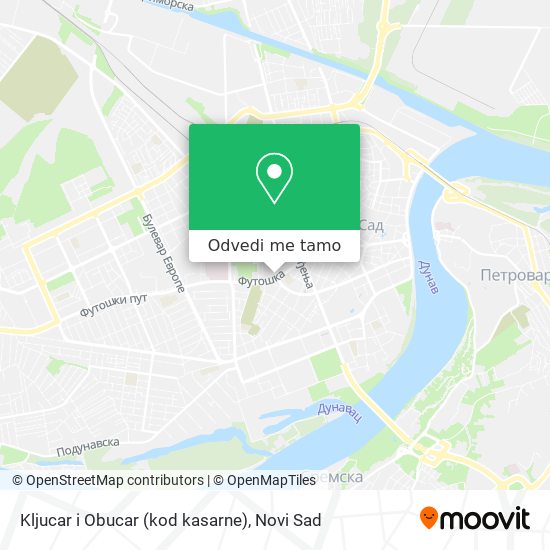 Kljucar i Obucar (kod kasarne) mapa