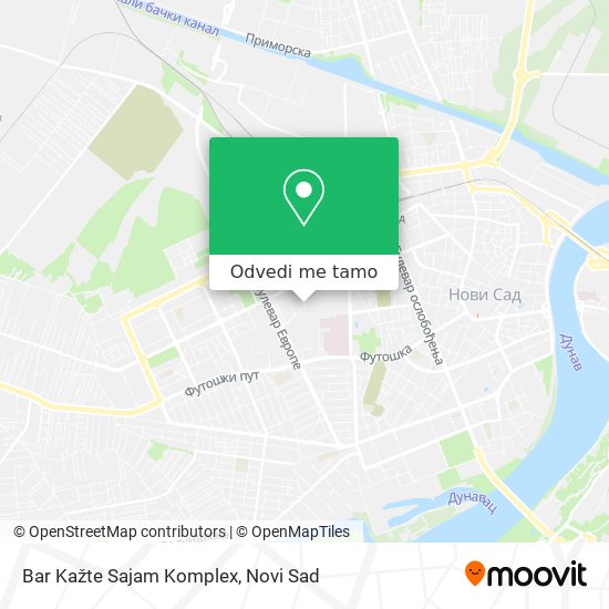 Bar Kažte Sajam Komplex mapa