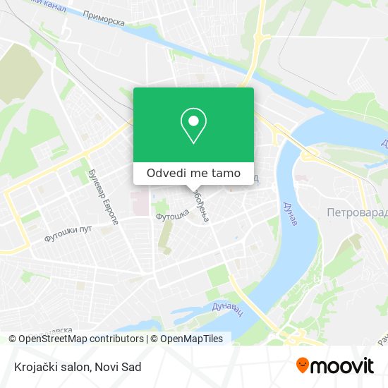 Krojački salon mapa