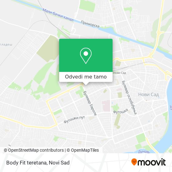 Body Fit teretana mapa