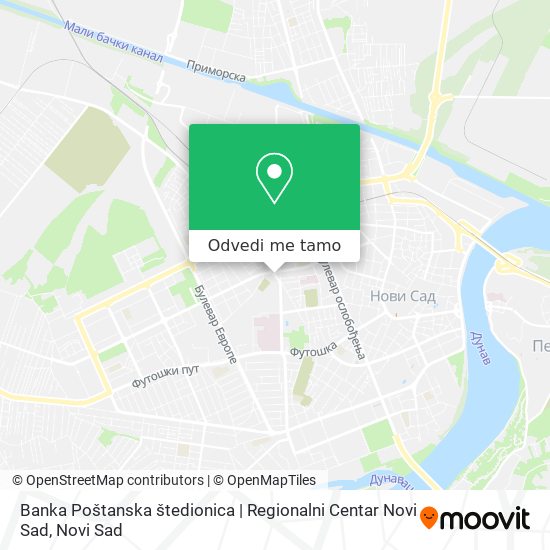 Banka Poštanska štedionica | Regionalni Centar Novi Sad mapa