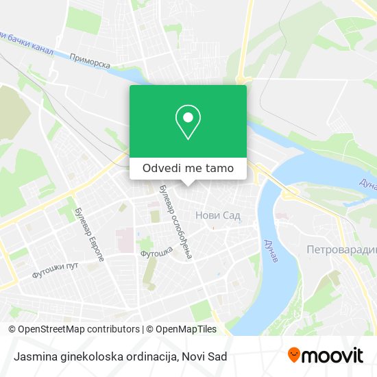 Jasmina ginekoloska ordinacija mapa