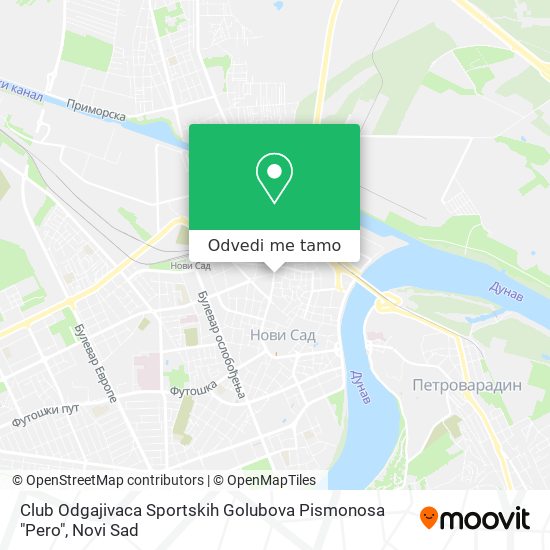 Club Odgajivaca Sportskih Golubova Pismonosa "Pero" mapa