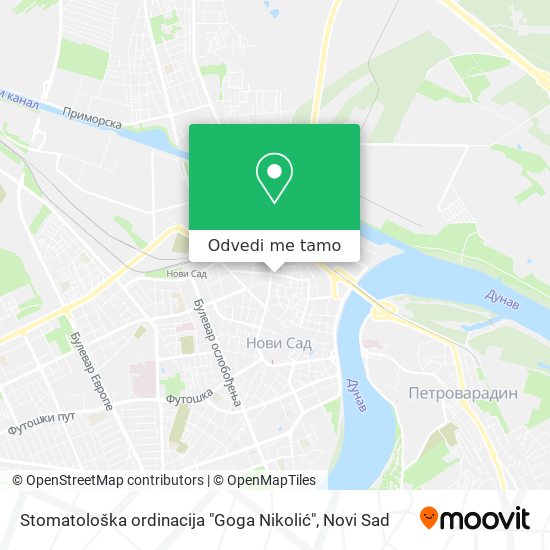 Stomatološka ordinacija "Goga Nikolić" mapa