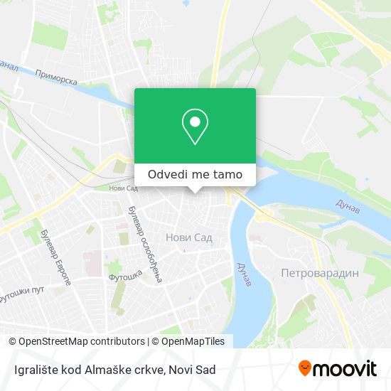 Igralište kod Almaške crkve mapa
