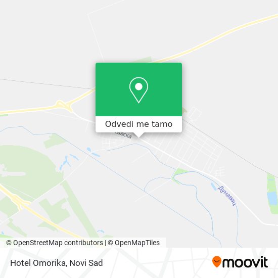 Hotel Omorika mapa