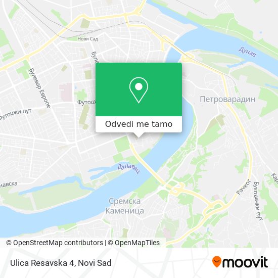 Ulica Resavska 4 mapa