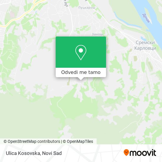 Ulica Kosovska mapa