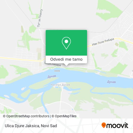 Ulica Djure Jaksica mapa