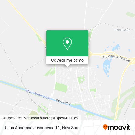 Ulica Anastasa Jovanovica 11 mapa