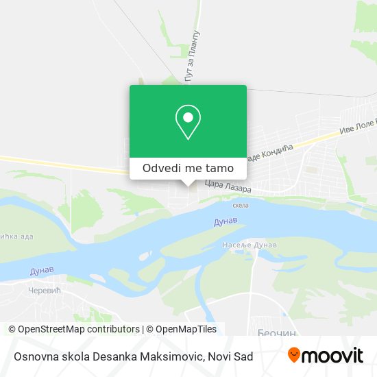 Osnovna skola Desanka Maksimovic mapa