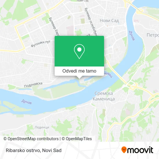 Ribarsko ostrvo mapa