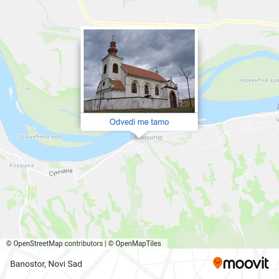 Banostor mapa