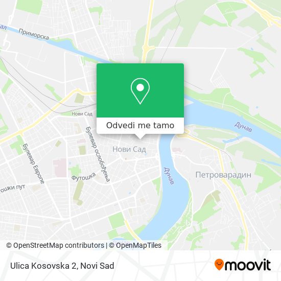 Ulica Kosovska 2 mapa