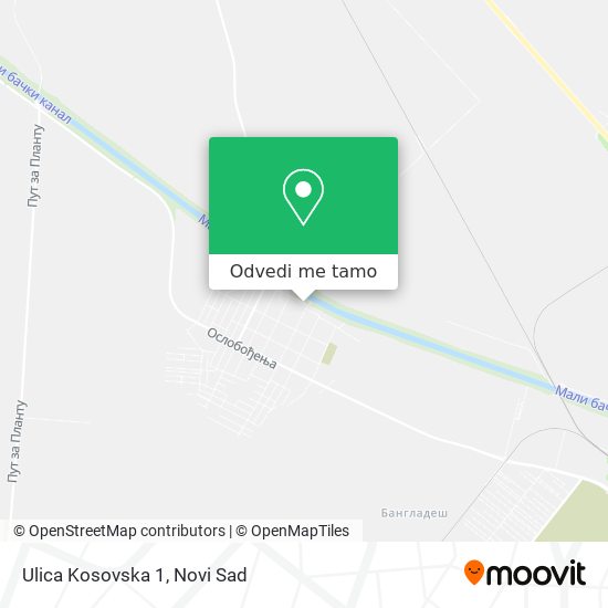 Ulica Kosovska 1 mapa