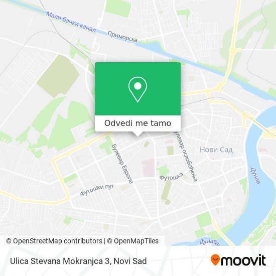 Ulica Stevana Mokranjca 3 mapa