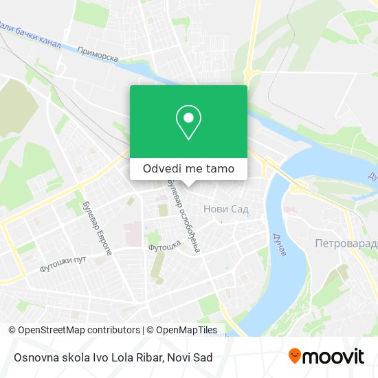 Osnovna skola Ivo Lola Ribar mapa