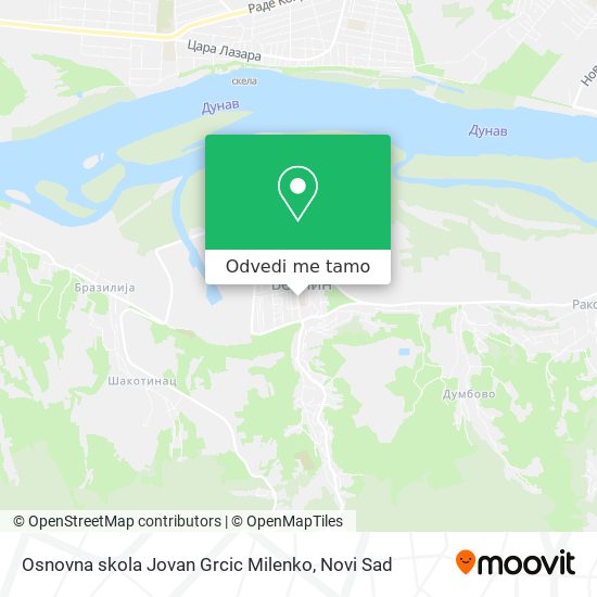 Osnovna skola Jovan Grcic Milenko mapa