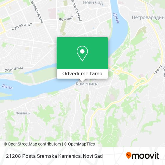 21208 Posta Sremska Kamenica mapa