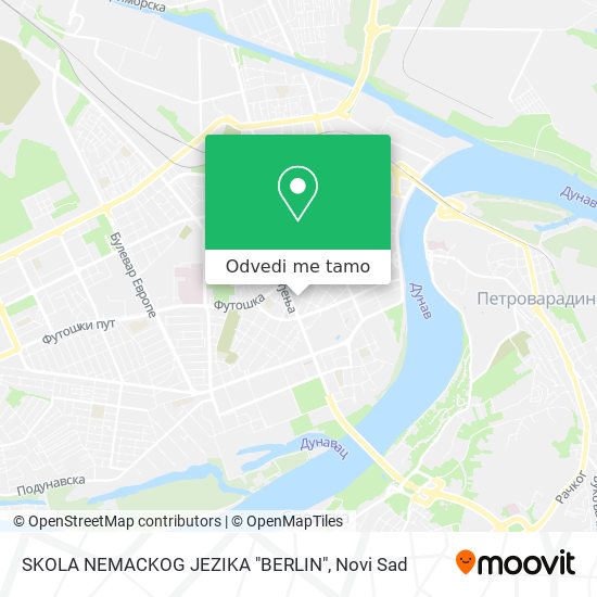 SKOLA NEMACKOG JEZIKA "BERLIN" mapa