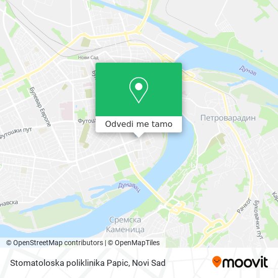 Stomatoloska poliklinika Papic mapa