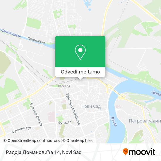 Радоја Домановића 14 mapa