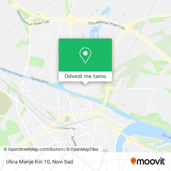 Ulica Marije Kiri 10 mapa