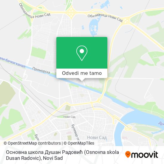 Основна школа Душан Радовић (Osnovna skola Dusan Radovic) mapa