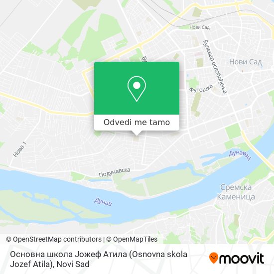 Основна школа Јожеф Атила (Osnovna skola Jozef Atila) mapa