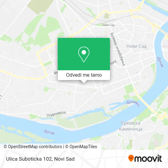 Ulica Suboticka 102 mapa