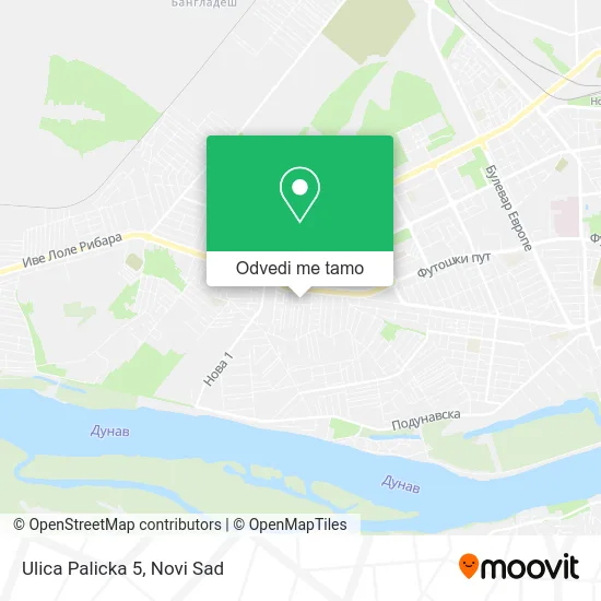 Ulica Palicka 5 mapa