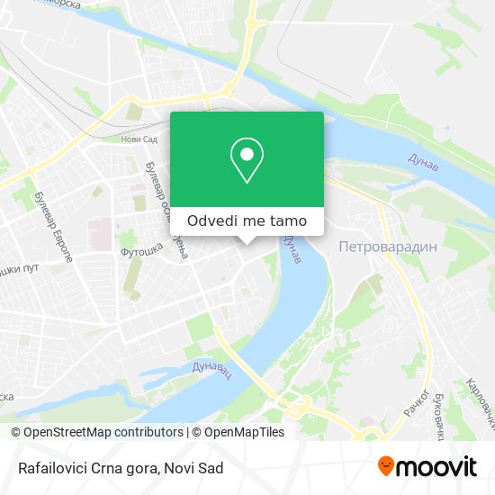 Rafailovici Crna gora mapa