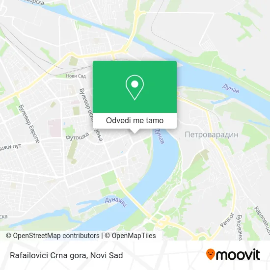 Rafailovici Crna gora mapa