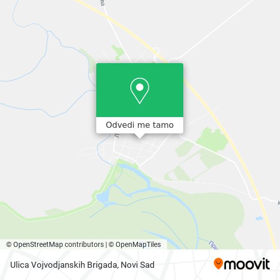 Ulica Vojvodjanskih Brigada mapa