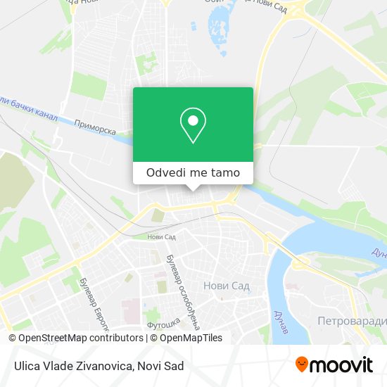 Ulica Vlade Zivanovica mapa