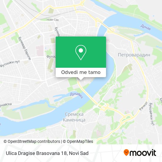 Ulica Dragise Brasovana 18 mapa