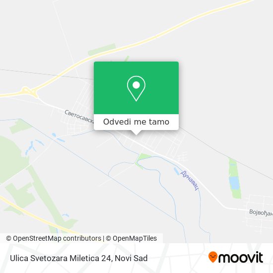 Ulica Svetozara Miletica 24 mapa