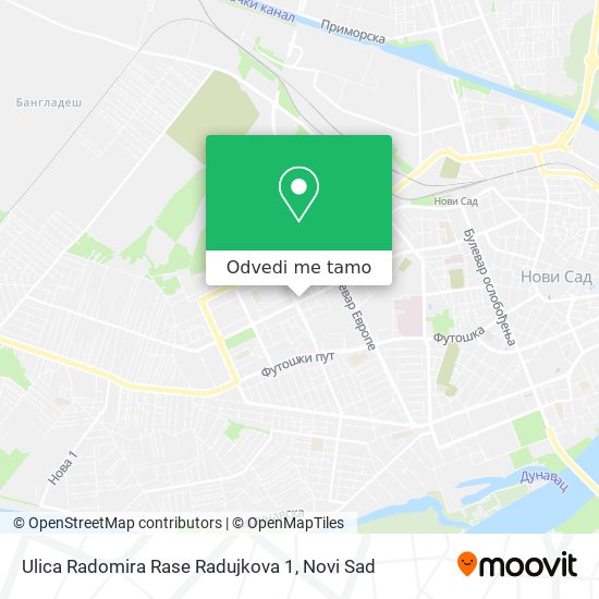 Ulica Radomira Rase Radujkova 1 mapa