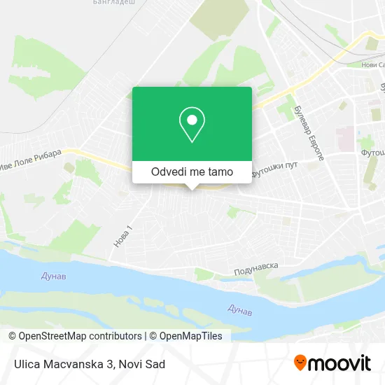 Ulica Macvanska 3 mapa
