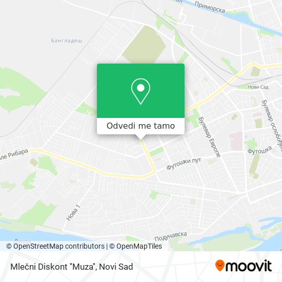 Mlečni Diskont ''Muza'' mapa
