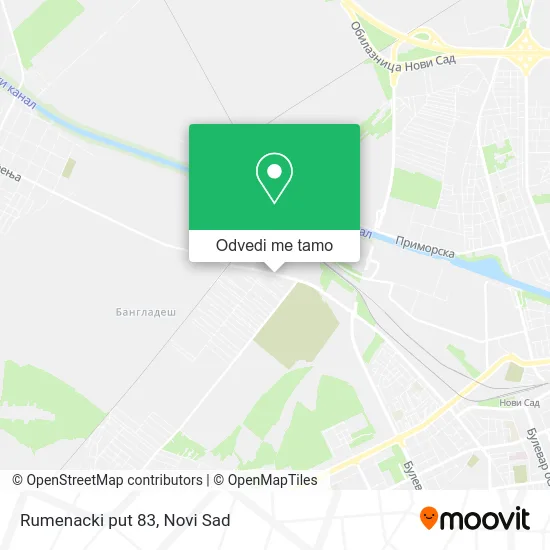 Rumenacki put 83 mapa