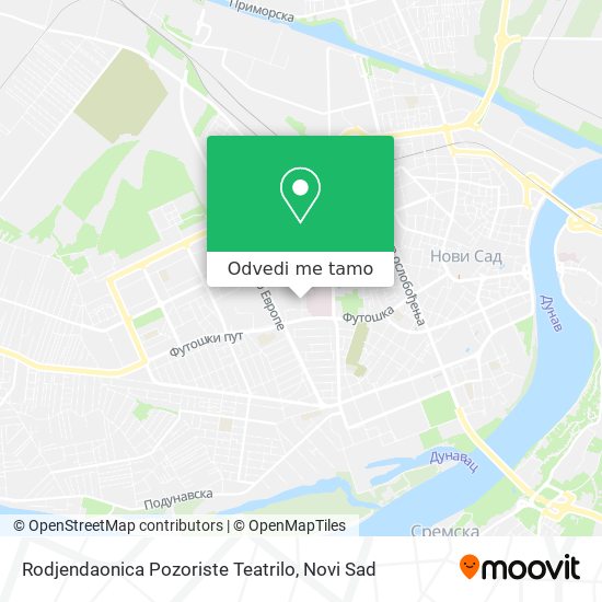 Rodjendaonica Pozoriste Teatrilo mapa