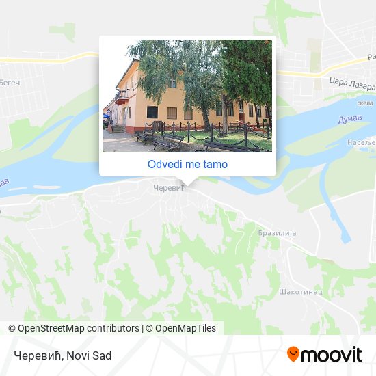 Черевић mapa