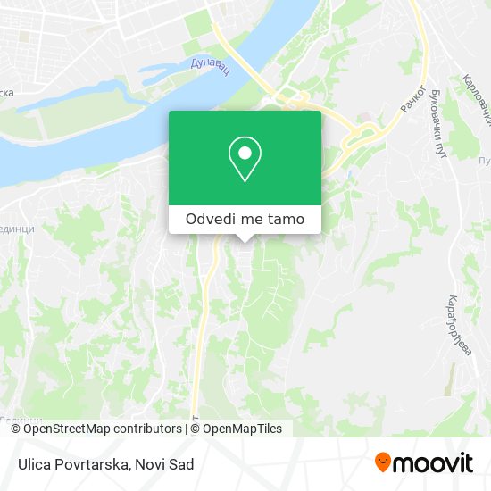 Ulica Povrtarska mapa