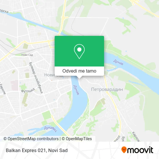 Balkan Expres 021 mapa