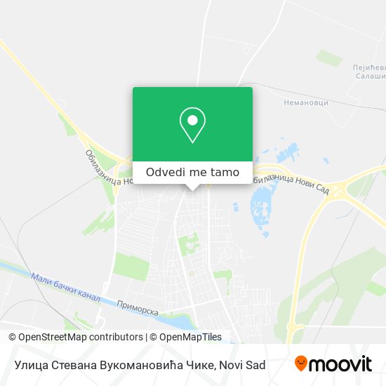 Улица Стевана Вукомановића Чике mapa
