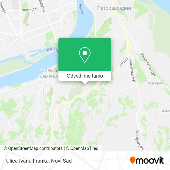 Ulica Ivana Franka mapa